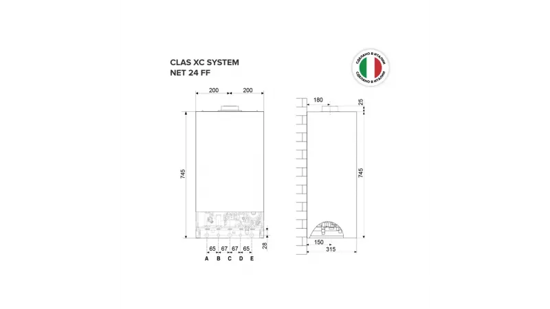 Газовый котел Ariston CLAS XС System NET 24 FF